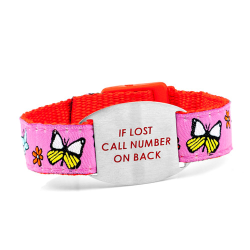 Butterflies Safety ID Bracelet
