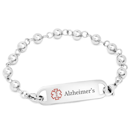 Beaded Alzheimer's Bracelet for Her