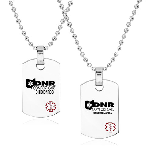 Ohio Comfort Care DNR Pendant with 24 Inch Adjustable Neck Chain