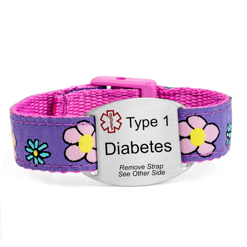 Flower Garden Type 1 Diabetes Bracelet Flower Garden Type 1 Diabetes Bracelet