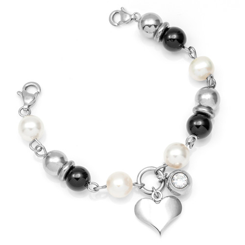 Leiliani Heart Charm Bracelet for Medical Tag