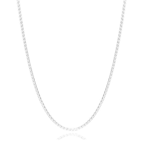 Eighteen Inch 1.5mm Sterling Silver Spiga Chain