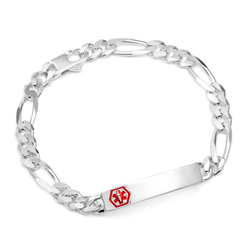 Tanner Sterling Link Medical ID Bracelet 8 1/2 Inch