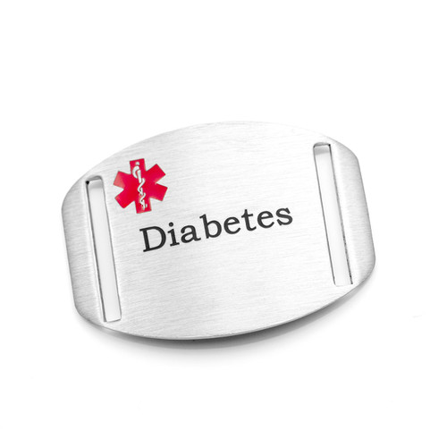 Diabetes Alert Tag for Sport Strap Bracelets