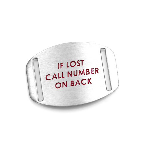 Stainless Steel Safety ID Tag for Bracelets