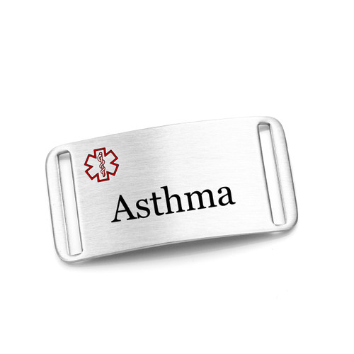 Asthma ID Tag - Fits Strap Bracelets