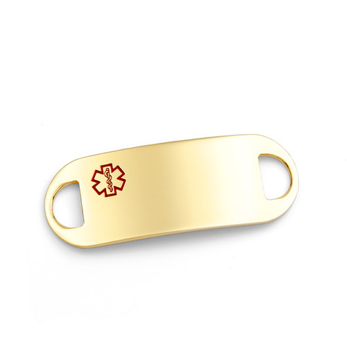 Gold Plated Medical Tag