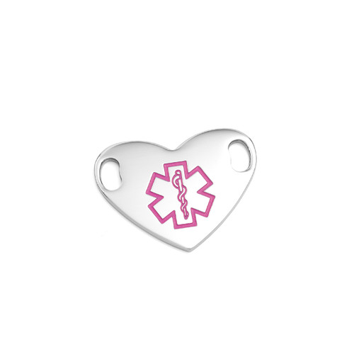 Pink Symbol Heart Tag