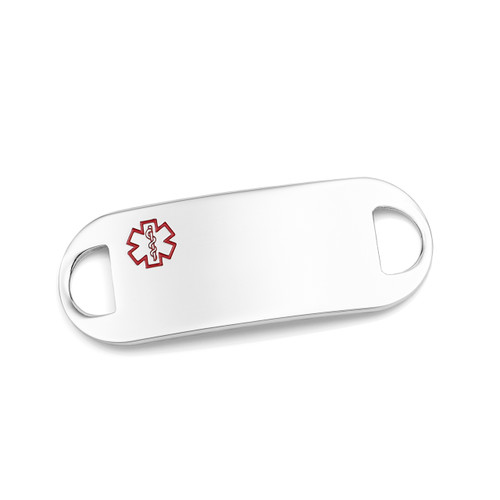 Large Stainless Medical ID Tag for Bracelets