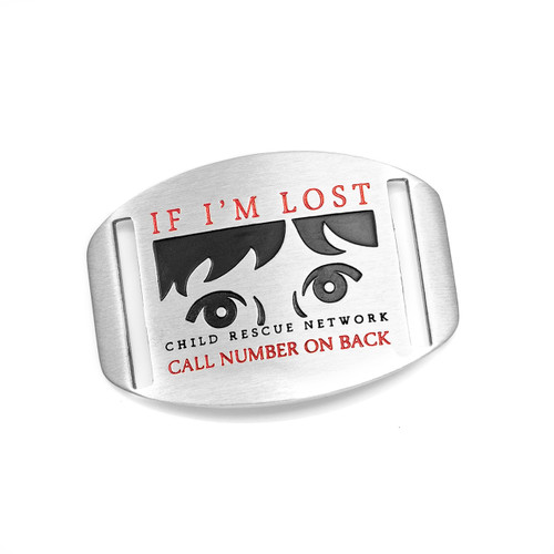 If Lost - Child Rescue Network ID Tag for Straps