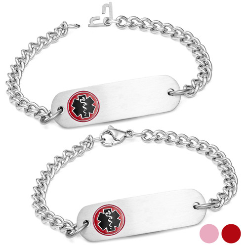 Color Stylish Medical Bracelets (Optional Safety Clasp)