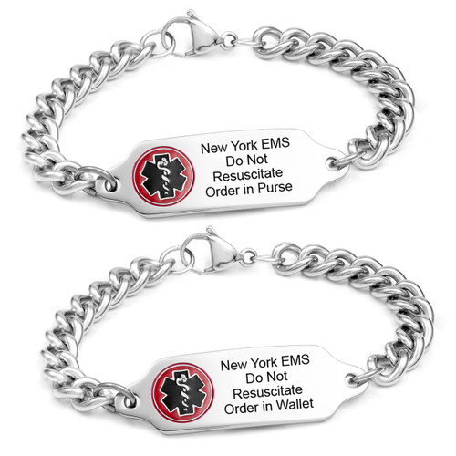 New York Do Not Resuscitate DNR Bracelet