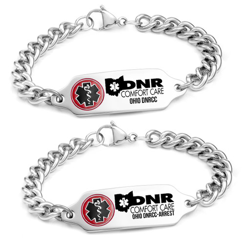 Ohio DNR Comfort Care Medical Alert Bracelet 6-10 In