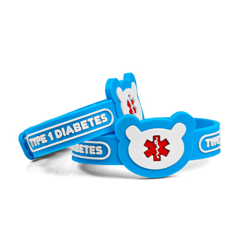 Teddy Type 1 Diabetes Snap Bracelet