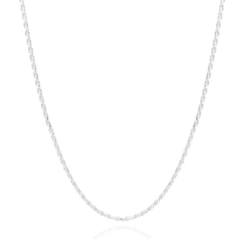 1.75mm Sterling Silver Diamond Cut Rope Chain