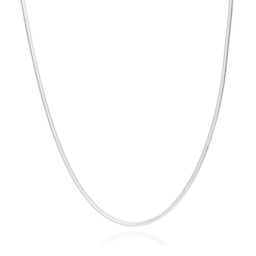 2mm Sterling Snake Necklace 24 inch