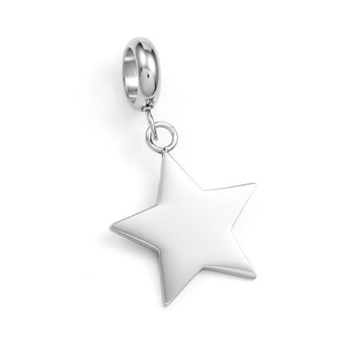 Shining Star Personalized Silver Charm