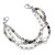 Deep Purple Bead and Pearl Stretch Bracelet for Medical Tags