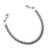 Purple Leather Bracelet for Medical Tag