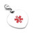 Medical ID Heart Charm with Lobster Clasp