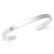 Silver Rhodium Medical ID Cuff Bracelet Small