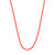 Sixteen Inch Red Rubber Necklace & Sterling Silver Clasp