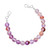 Shades of Purple Crystal Beaded Medical Bracelet for Women