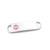 Braided Pink Leather Medical Bracelets for Women