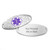 Braided Purple Leather Medical Bracelets for Women
