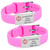 Adjustable Pink Silicone Lymphedema Bracelets