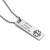 Polished Steel Medical Tag Necklace with 20 inch Neck Chain LS