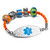 Womens Leather Beaded Medical ID Bracelet