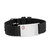 Adjustable Black Polyester Medical ID Bracelet