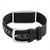 Adjustable Black Polyester Medical ID Bracelet