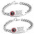 Rhode Island EMS Do Not Resuscitate MOLST Bracelet-CR5525DNRIC, silver chain bracelet with a plate engraved with emergency medical information and a red medical symbol.