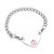 Girls Pink Medical Heart Bracelet  5 1/2 Inch