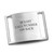 Stainless Steel Child Safety Shoe Tag-AA5203, metallic shoe tag with engraved text for child safety and identification.