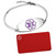 Silver with Purple Tag Medical Bracelet plus Engraved Wallet Card