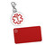 Stainless Steel Round Medical ID Charm plus Engraved Wallet Card