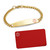 Stainless Steel Round Medical ID Charm plus Engraved Wallet Card