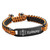 Chocolate and Black Drawstring Macrame Epilepsy Bracelet