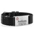 Adjustable Black Polyester Autism Bracelet