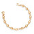 Gold Beaded Medical Bracelet with Designer Tag