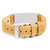 Casual Light Brown Leather Medical Alert Bracelet