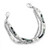 Shimmering Grey Bead and Chain Medical Bracelet