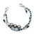 Black and Grey Pearl Stretch Medical Bead Bracelet