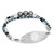 Black and Grey Pearl Stretch Medical Bead Bracelet