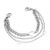 Silver Medical Bracelet with Heart Charms