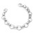 Silver Heart Link Bracelet with Medical Tag