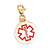 Gold and Stainless Round Medical Alert Charm